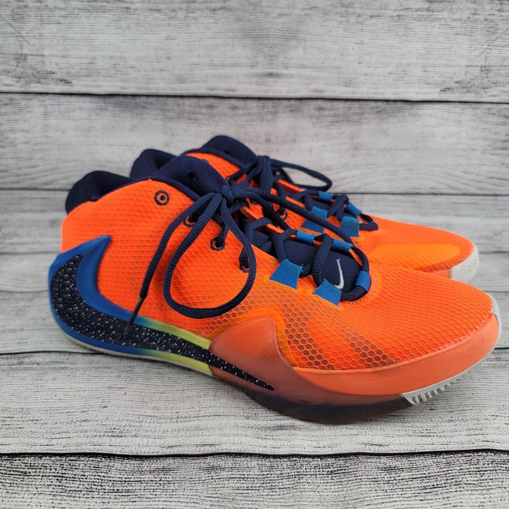 NIKE ZOOM FREAK 1 All Brothers Total Orange/Midnight Navy BQ5422 800 sz 8.5